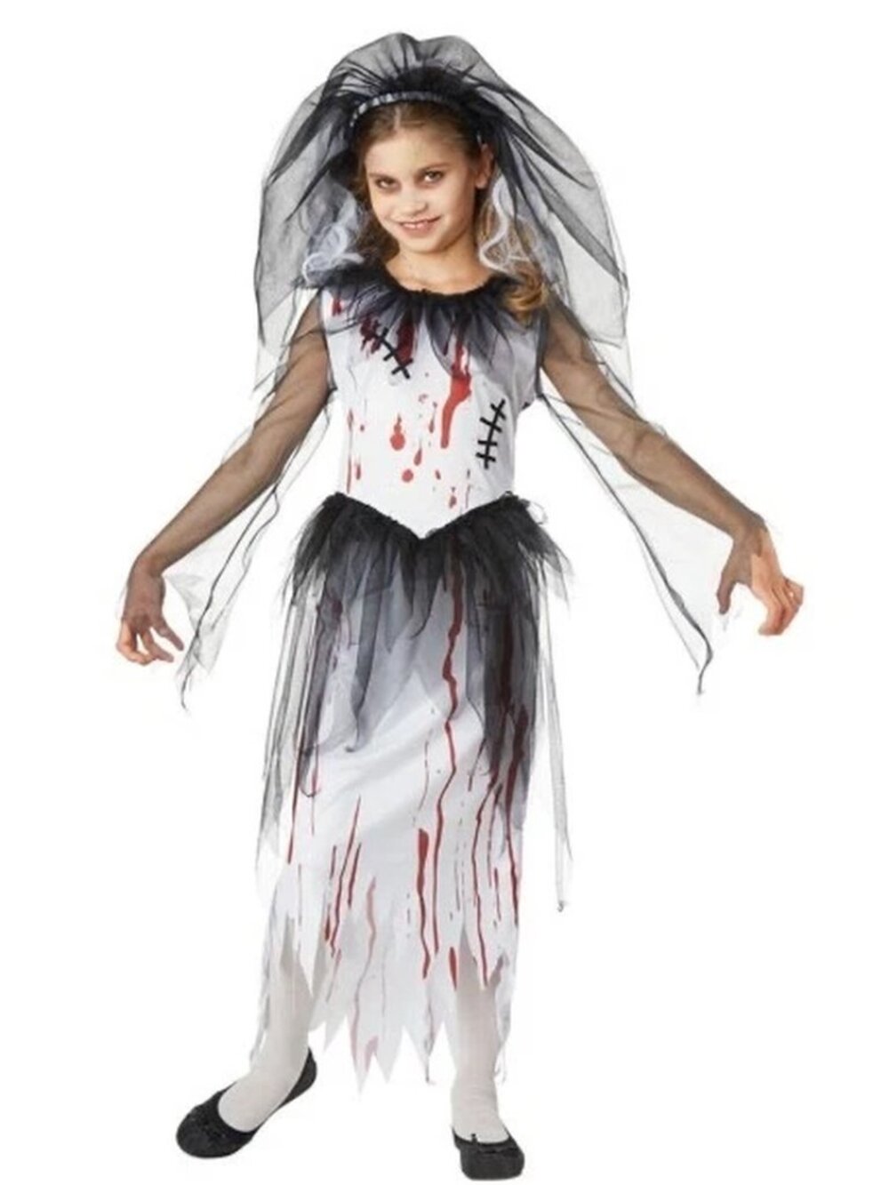 Seasons Girl's Zombie Bride Halloween Costume